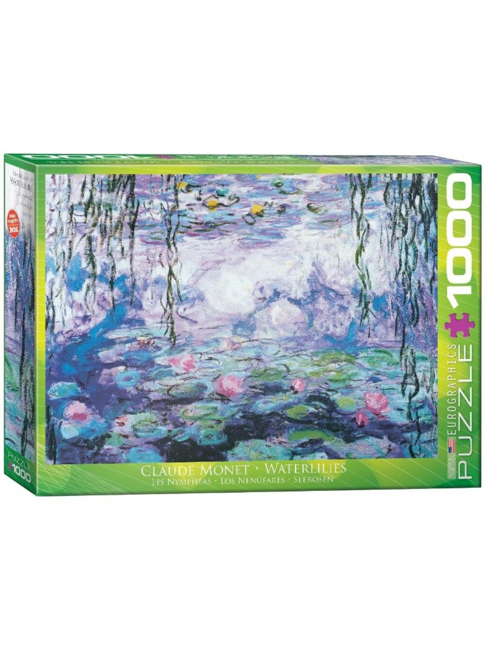 Eurographics Monet Water Lilies 1000 Piece Jigsaw Puzzle Fine Art New Sealed
